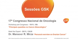 GSK marca presença no 17.º Congresso Nacional de Oncologia. Acompanhe as sessões