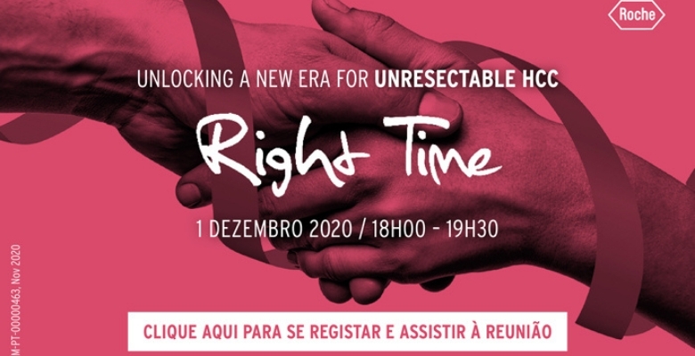 Marque na agenda: “Unlocking a new era for unresectable HCC - Right Time”
