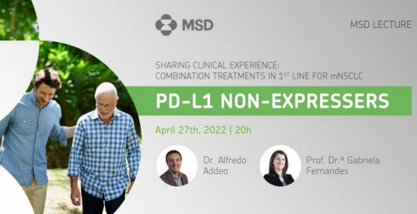 Lecture destaca combinação de imunoterapia e quimioterapia no tratamento de doentes não expressores de PD-L1 com CPCNPm